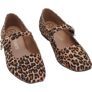 Sam and Libby Fredi Leopard Mary Jane Flats Women's US 10M